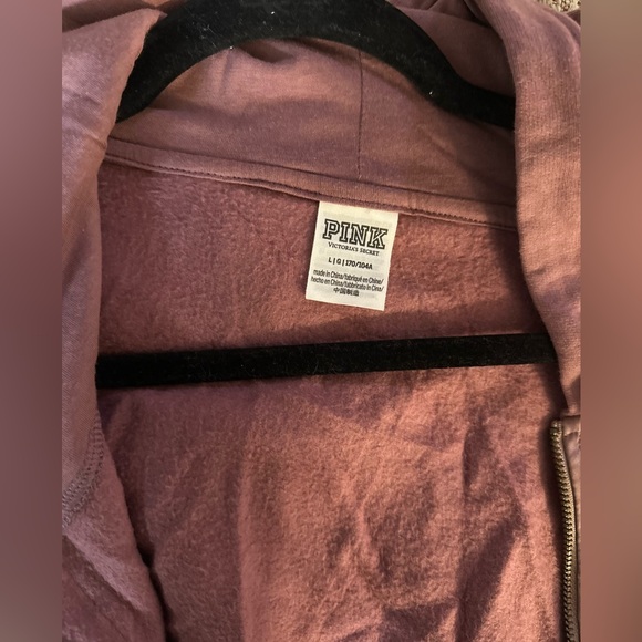 PINK Zip Up Sweatshirt - Picture 4 of 4